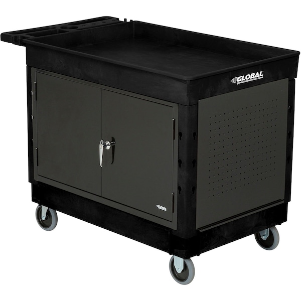 Global Industrial Workstation Cart, Plastic, 44 in L, 25-1/2 in W, 32-1/2 in H 800339 - main